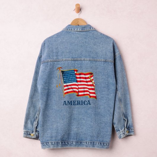 Amerikaanse vlag denim jacket (Hangar)