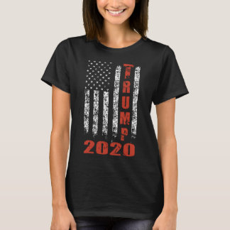 Amerikaanse vlag  Design Trump 2020 american T T-shirt