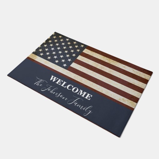  Amerikaanse vlag  Deurmat (Schuin)