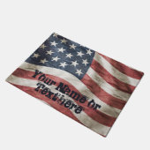 Amerikaanse vlag Deurmat (Schuin)