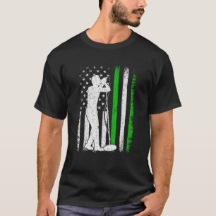 -Amerikaanse vlag die Mannen op St. Patricks Day z T-shirt