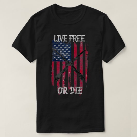 Amerikaanse vlag die op grote schaal wordt gebruik t-shirt (Design voorkant)