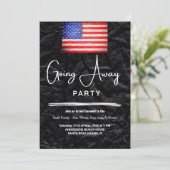 Amerikaanse vlag die weggaat | Militair Kaart (Staand voorkant)