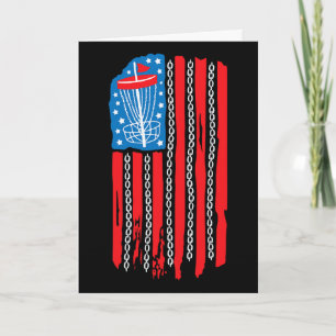 Amerikaanse Vlag Disc Golf Bysket Ketting 4 juli M Kaart