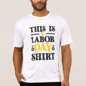 Amerikaanse vlag Dit is mijn Dag van de Arbeid T-shirt (Voorkant)