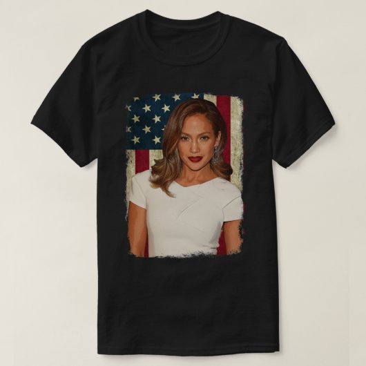  Amerikaanse vlag Diva Jenifer Legend Essentia T-shirt (Design voorkant)