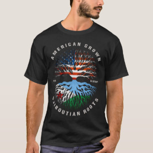 Amerikaanse vlag Djiboutian Roots Djibouti T-shirt