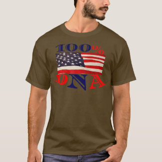Amerikaanse vlag Dna-erfgoed T-shirt