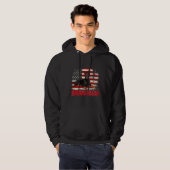  Amerikaanse vlag Doberman Hoodie (Voorkant volledig)