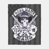 Amerikaanse vlag, dode Man handlanger Fleece Deken (Voorkant)