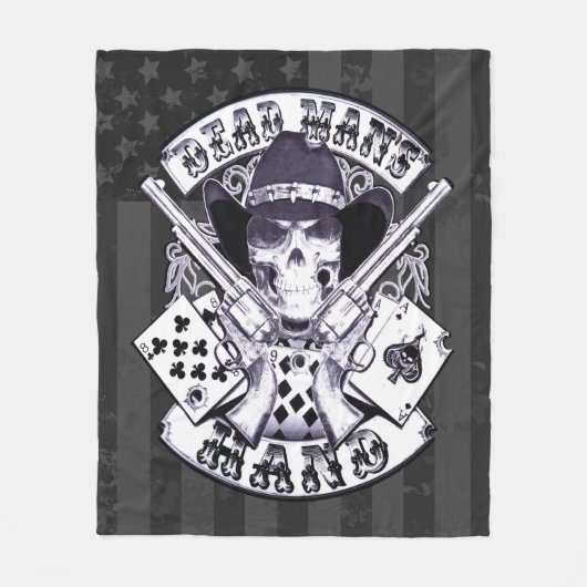 Amerikaanse vlag, dode Man handlanger Fleece Deken (Voorkant)