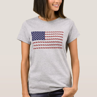 Amerikaanse vlag Dog T-Shirt