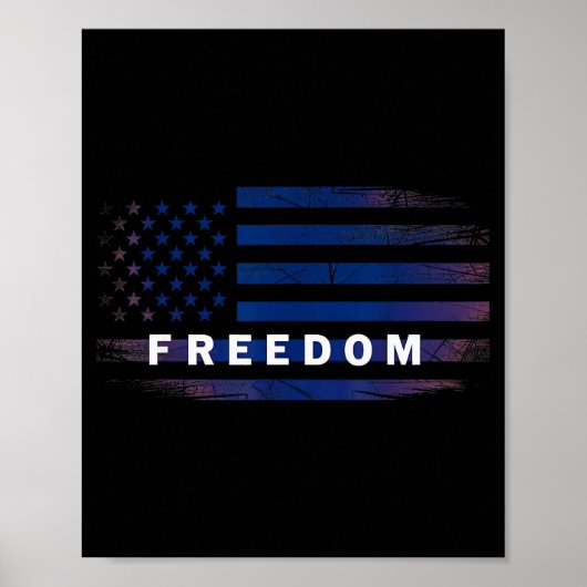 Amerikaanse Vlag Dom Poster (Voorkant)