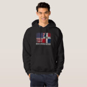 Amerikaanse vlag Dominicaanse Republiek Flag Best  Hoodie (Voorkant volledig)