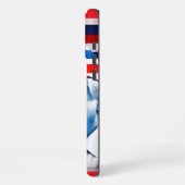 Amerikaanse vlag Donald Trump 2024 iPhone Hoesje (Linkerkant)