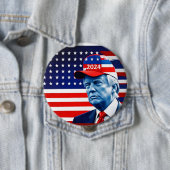 Amerikaanse vlag Donald Trump 2024 Ronde Button 4,0 Cm (In situ)