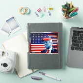 Amerikaanse vlag Donald Trump 2024 Sticker (iPad Cover)