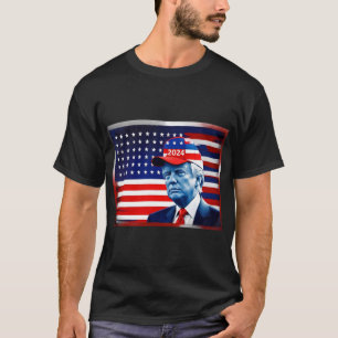 Amerikaanse vlag Donald Trump 2024 T-shirt