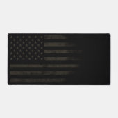 Amerikaanse vlag donkere woestijn sepia militaire bureaumat (Voorkant)
