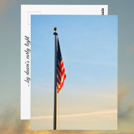 Amerikaanse vlag door Dawn's Early Light Briefkaart
