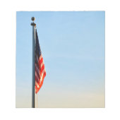 Amerikaanse vlag door Dawn's Early Light Notitieblok (Voorkant)