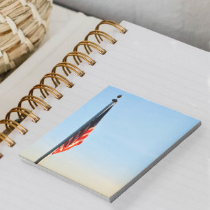 Amerikaanse vlag door Dawn's Early Light Notitieblok