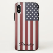  Amerikaanse vlag, douanenaam Case-Mate iPhone Case (Achterkant)