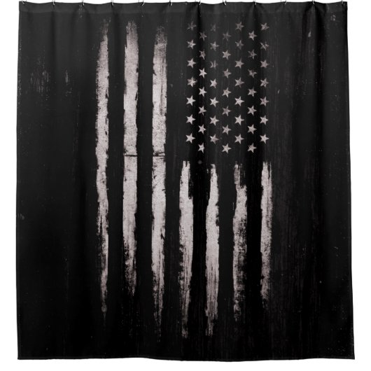 Amerikaanse vlag douchegordijn (Voorkant)