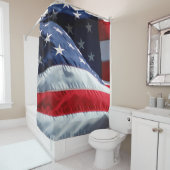 Amerikaanse vlag douchegordijn (In situ)
