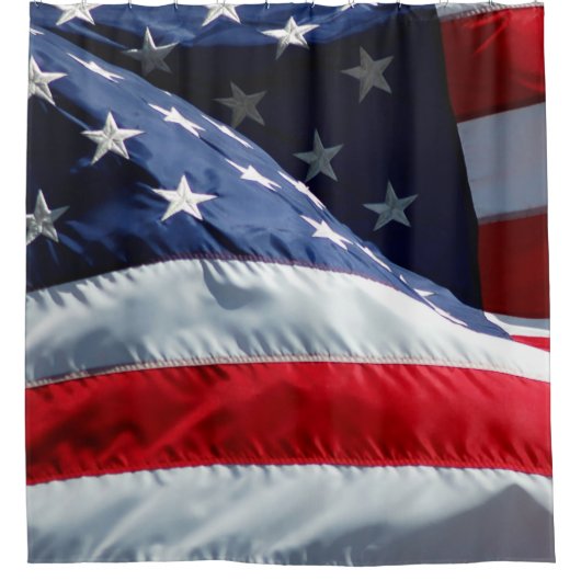 Amerikaanse vlag douchegordijn (Voorkant)