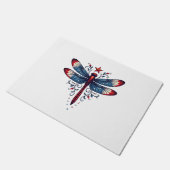 Amerikaanse Vlag Dragonfly Patriottische 4th of Ju Deurmat (Schuin)