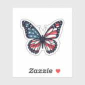 Amerikaanse Vlag Dragonfly Patriottische 4th of Ju Sticker (Vel)