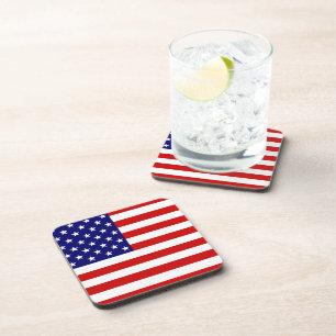 Amerikaanse vlag drankjes onderzetter