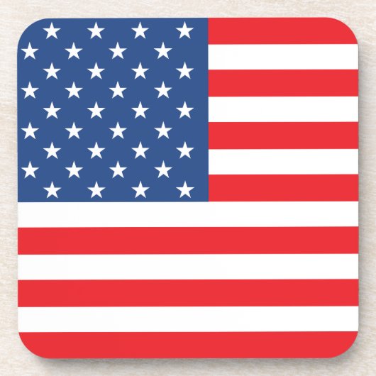 Amerikaanse vlag drankjes onderzetter (Voorkant)