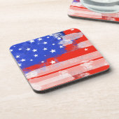 Amerikaanse vlag drankjes onderzetter (Linkerzijde)