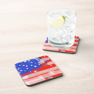 Amerikaanse vlag drankjes onderzetter
