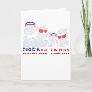 Amerikaanse Vlag Droom Team Grappig Patriottisch R Kaart