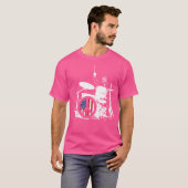 Amerikaanse vlag drummer Abraham Lincoln T-shirt (Voorkant volledig)