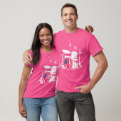 Amerikaanse vlag drummer Abraham Lincoln T-shirt (Unisex)