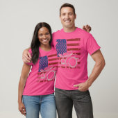 Amerikaanse Vlag Drummer Percussion Drums Speler M T-shirt (Unisex)