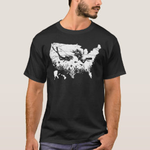 Amerikaanse vlag duik duik duik duiker duik duik d t-shirt