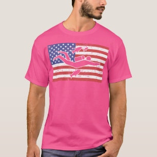 Amerikaanse vlag duiken t-shirt