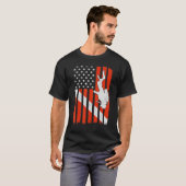 -Amerikaanse vlag duikt ons op T-shirt (Voorkant volledig)