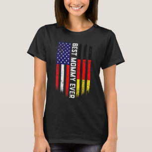 Amerikaanse vlag & Duitsland vlaggen beste mammie  T-shirt