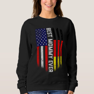 Amerikaanse vlag & Duitsland vlaggen beste mammie  Trui