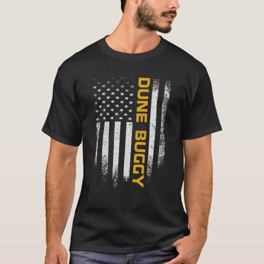  Amerikaanse vlag Dune Buggy Sand Driver R T-shirt (Voorkant)
