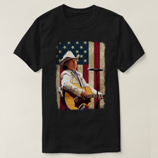 -Amerikaanse vlag Dwight Yoakam Legend.png T-shirt (Design voorkant)