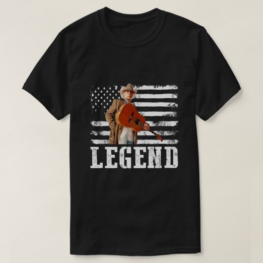 Amerikaanse vlag Dwight Yoakam Singer.png T-shirt (Design voorkant)