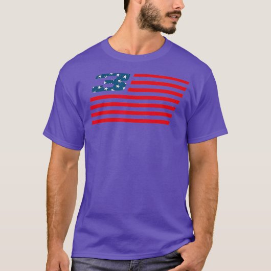 Amerikaanse vlag E3 Motocross Supercross T-shirt (Voorkant)