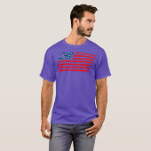 Amerikaanse vlag E3 Motocross Supercross T-shirt (Voorkant volledig)